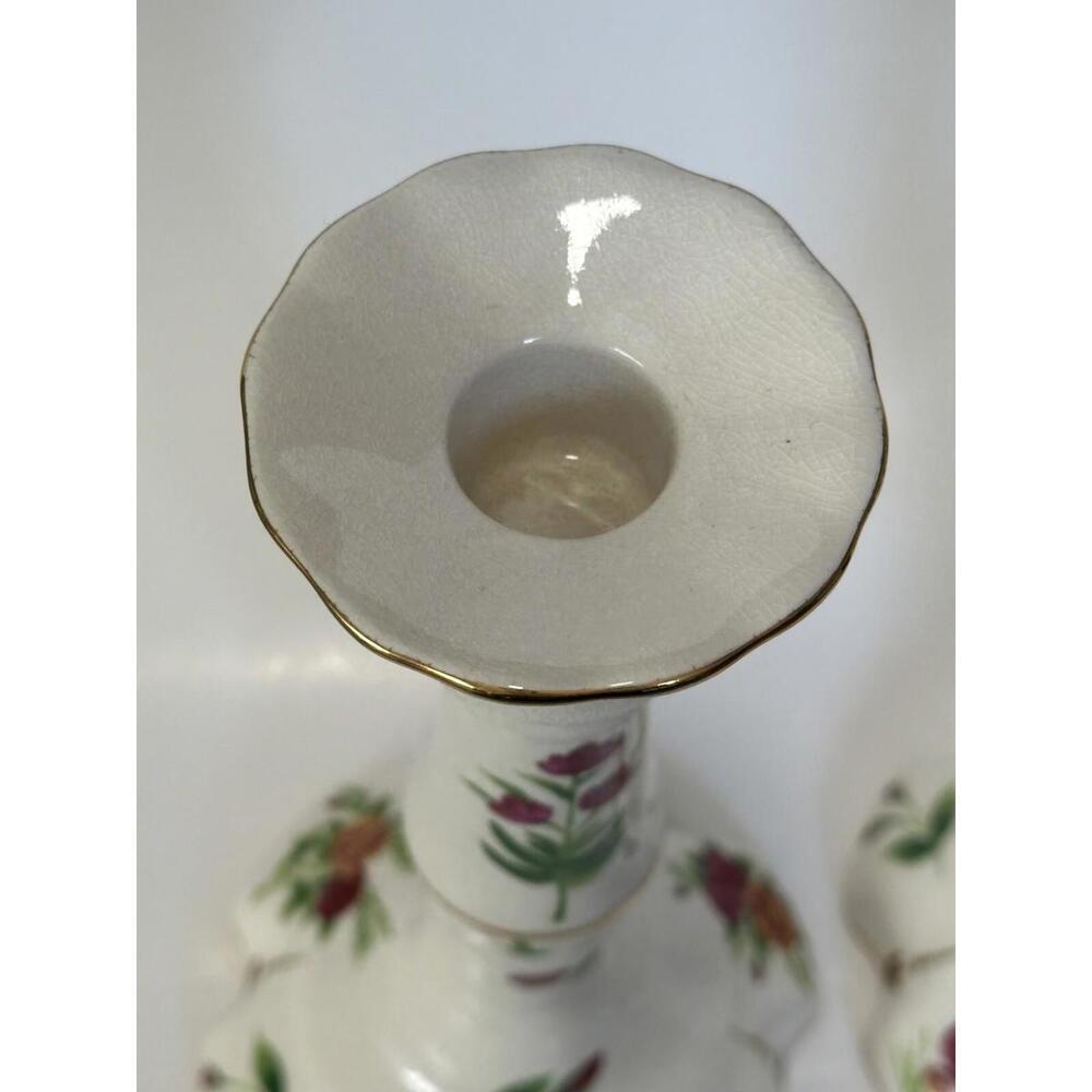 Camrose & Kross JBK Collection Porcelain Candlestick Holders Jacqueline Kennedy - Picture 6 of 11